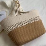 Fancy Casual Woven Beach Bucket Bag