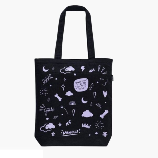 Reusable Printed Canvas Tote Bag