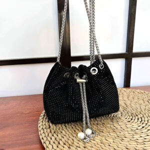 Rhinestone Bucket Bag