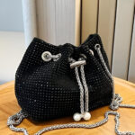 Rhinestone Bucket Bag