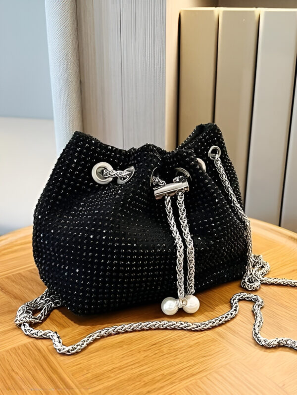 Rhinestone Bucket Bag