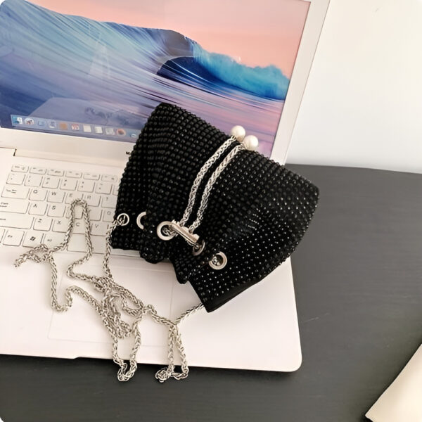 Rhinestone Bucket Bag